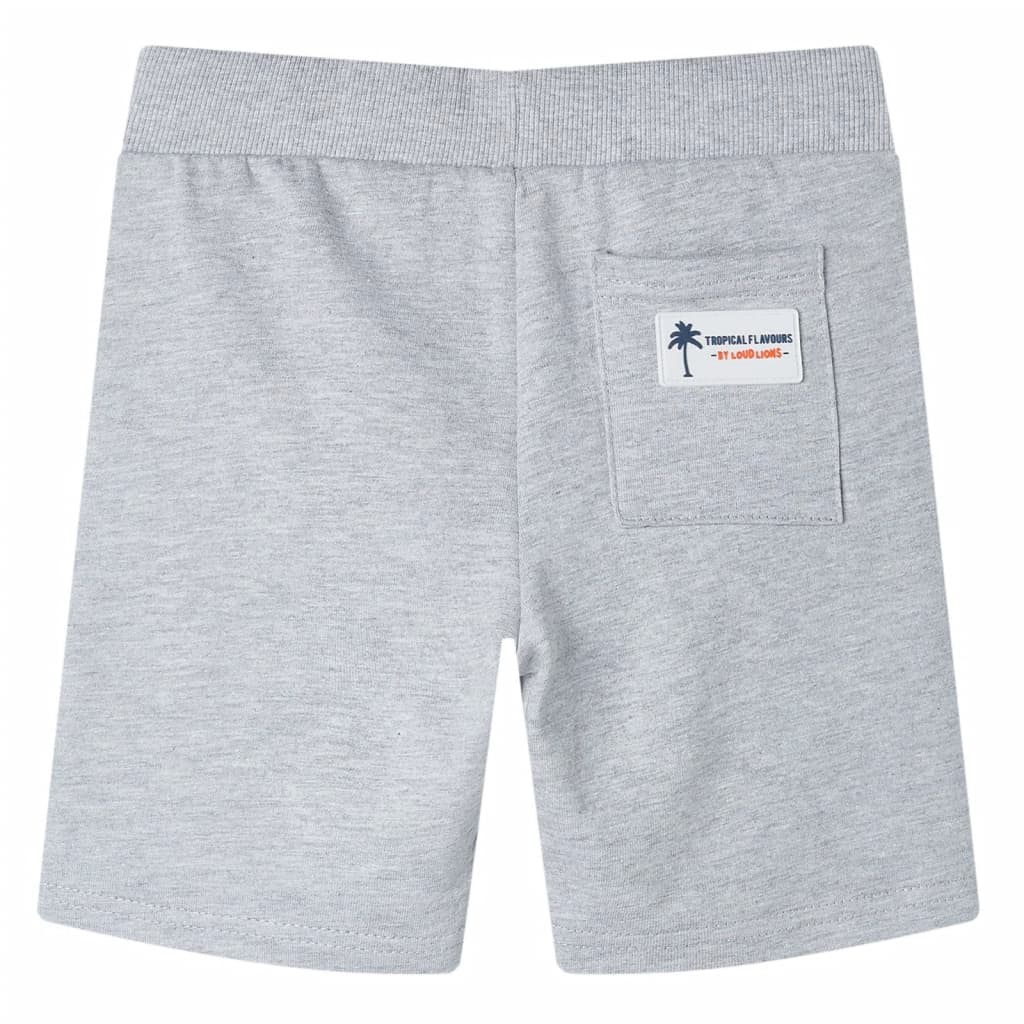 VidaXL Kindershort met trekkoord 128 grijs