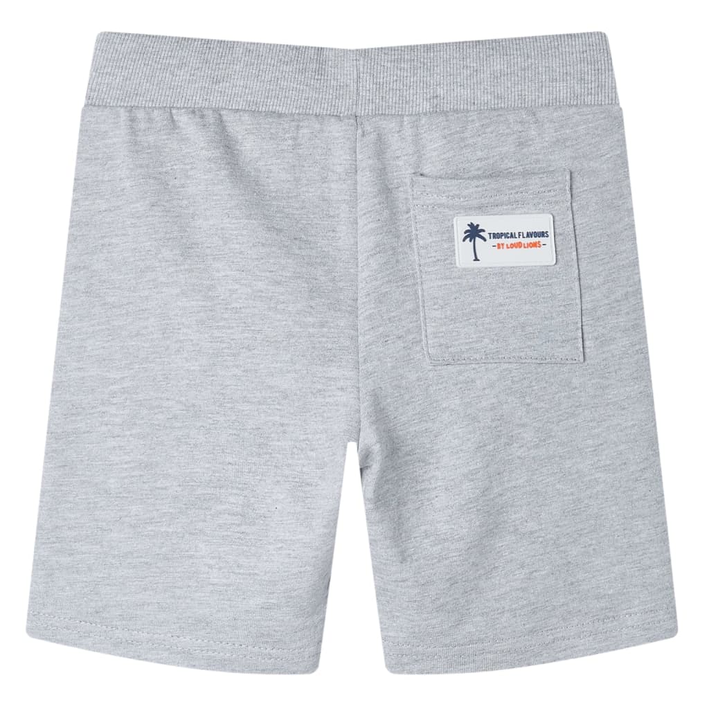 VidaXL Kindershort met trekkoord 140 grijs