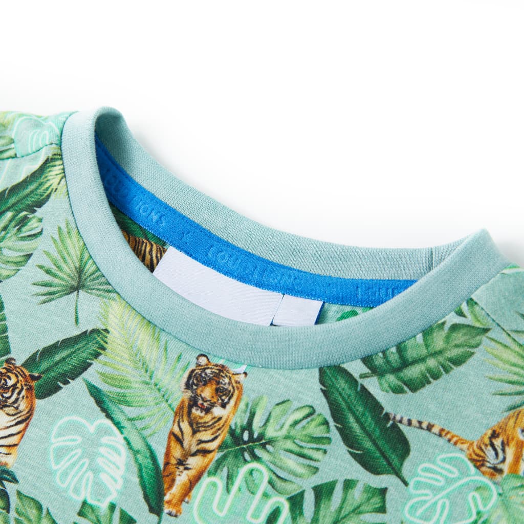 Vidaxl kindershirt 128 gemêleerd lichtgroen