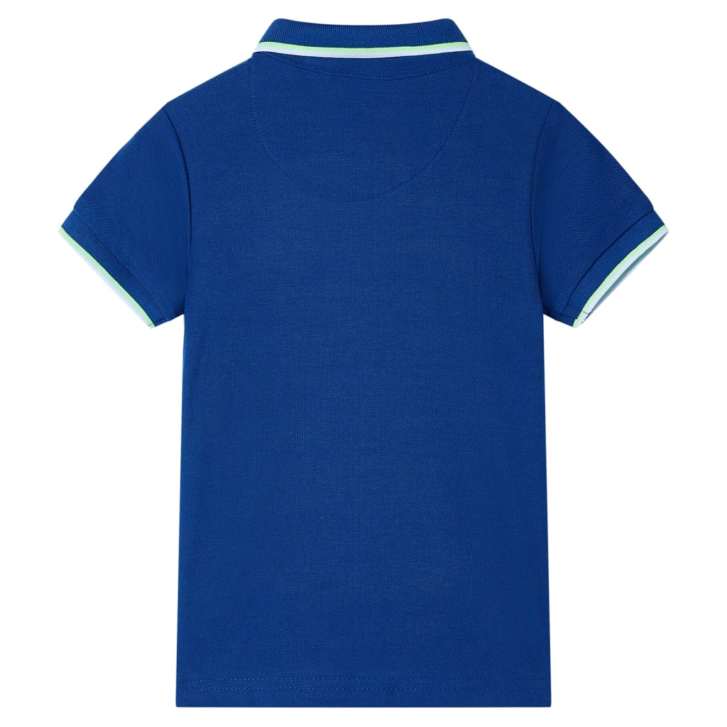 Vidaxl kinderpoloshirt 128 donkerblauw