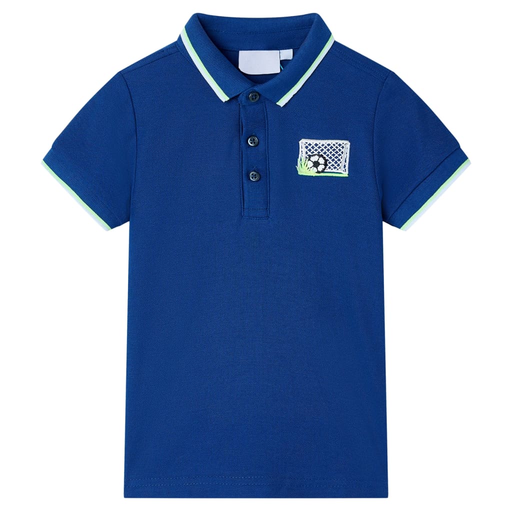 Vidaxl kinderpoloshirt 140 donkerblauw