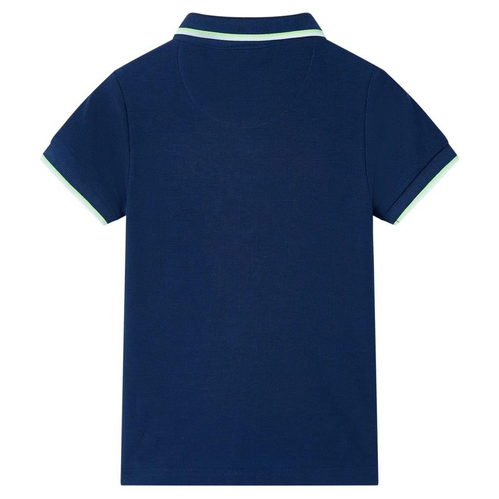Vidaxl kinderpoloshirt 116 marineblauw
