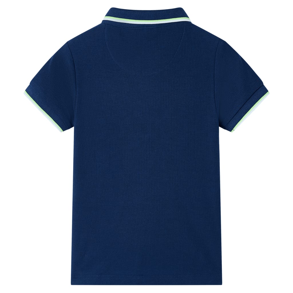 Vidaxl kinderpoloshirt 140 marineblauw