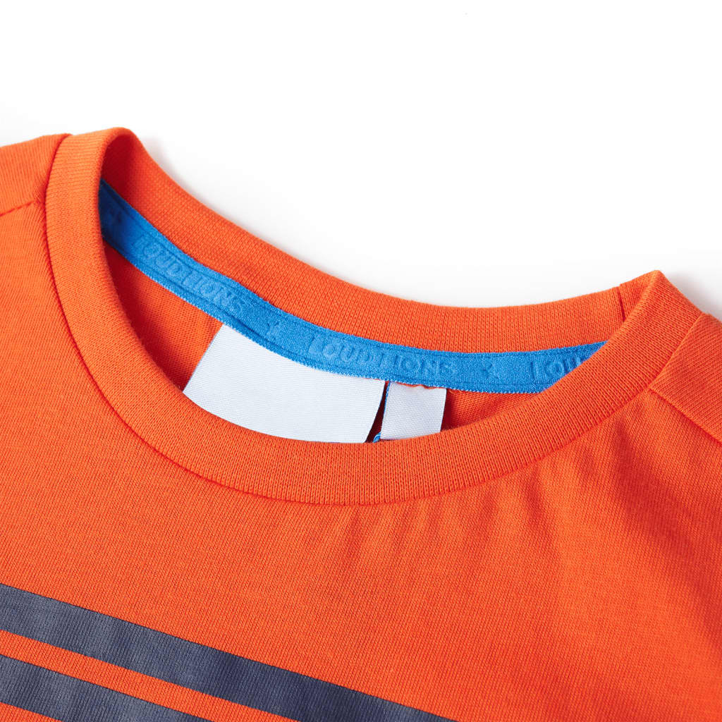 Vidaxl kindershirt 140 donkeroranje