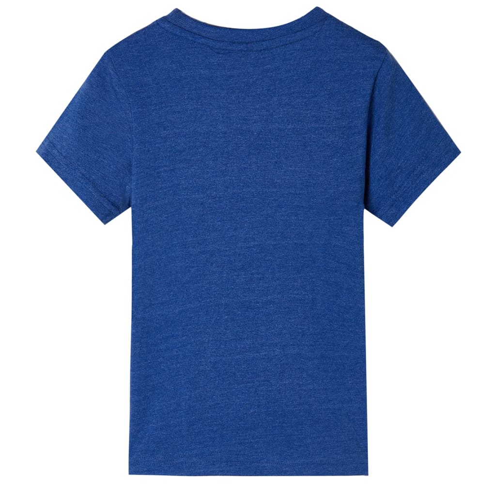 Vidaxl kindershirt 128 gemêleerd donkerblauw