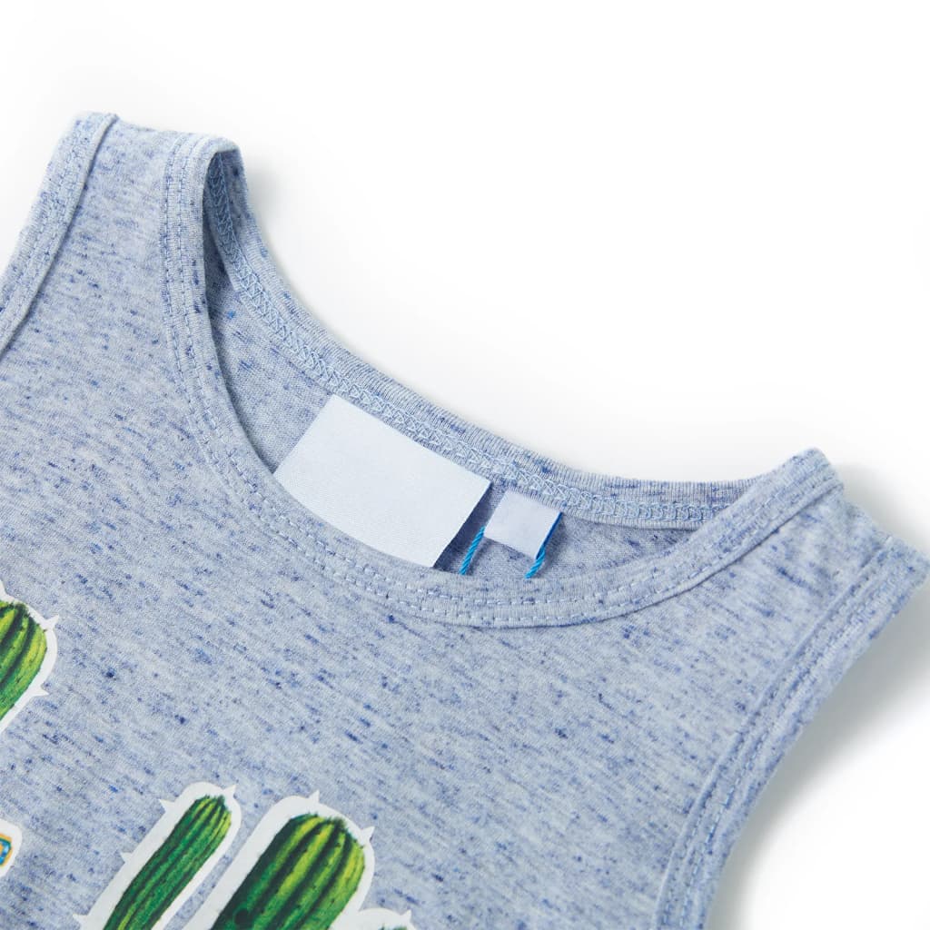 Vidaxl kindertopje 104 gemêleerd blauw