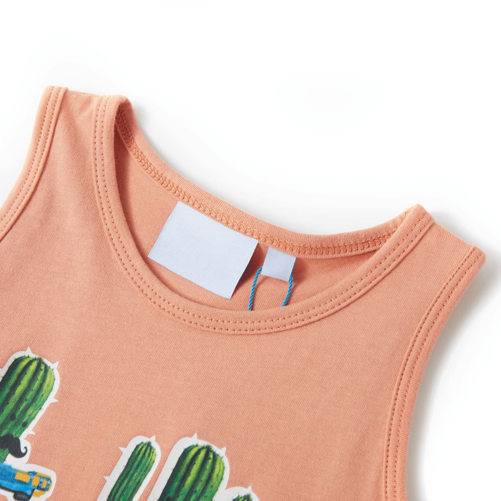 Vidaxl kindertopje 128 lichtoranje
