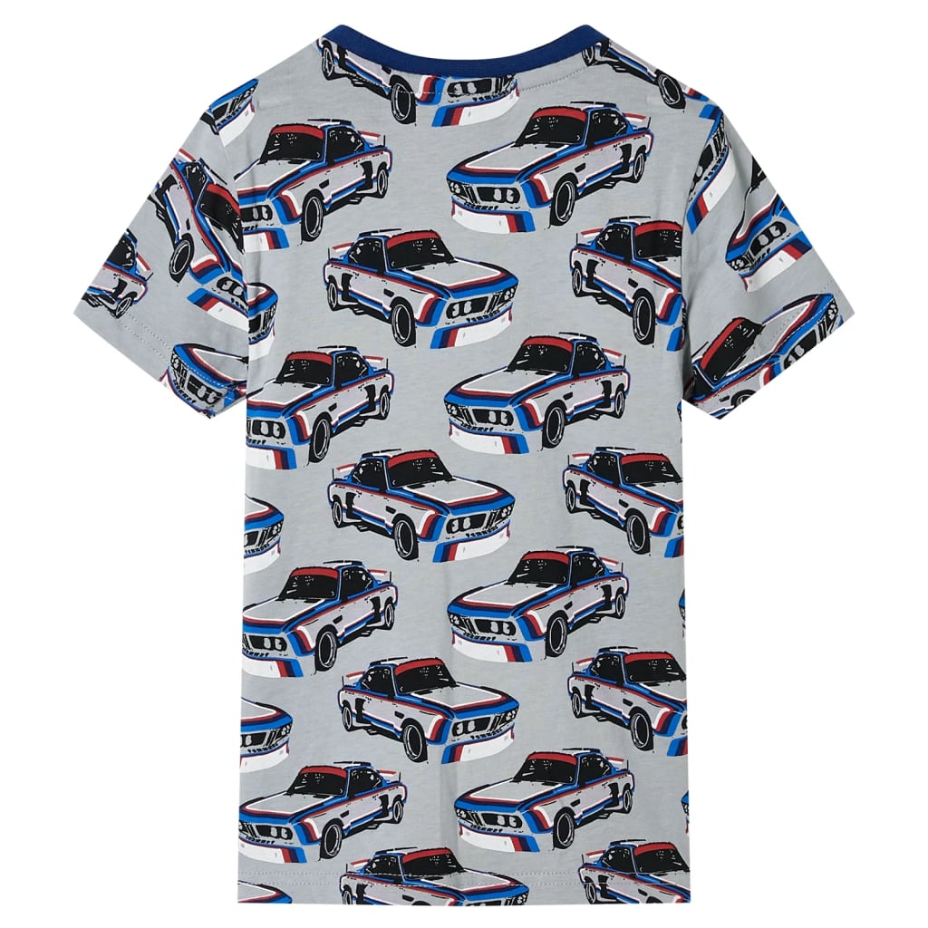 Vidaxl kinderpyjama met korte mouwen 128 grijs