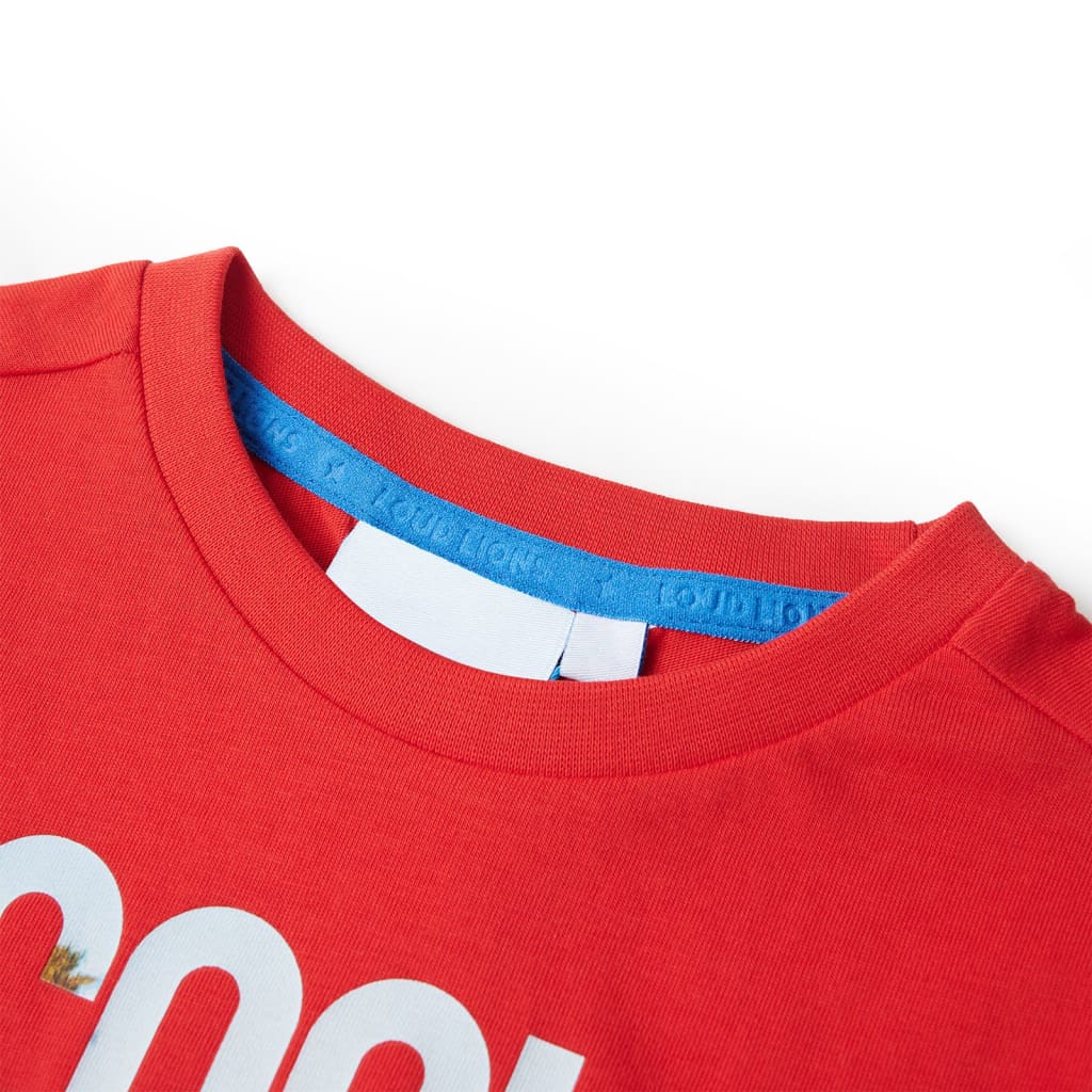 Vidaxl kindershirt 104 rood