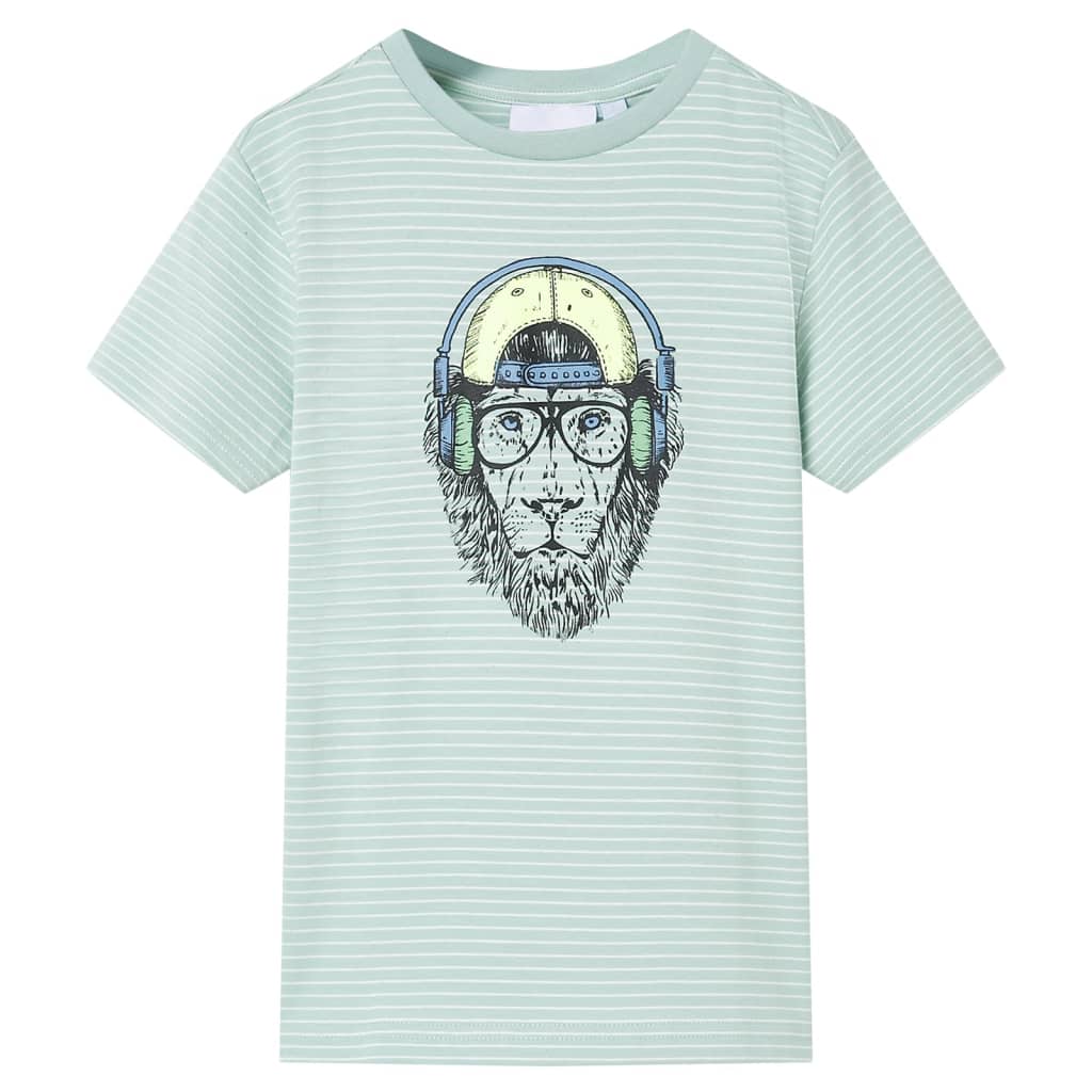 Vidaxl kindershirt met strepen 104 lichtmint
