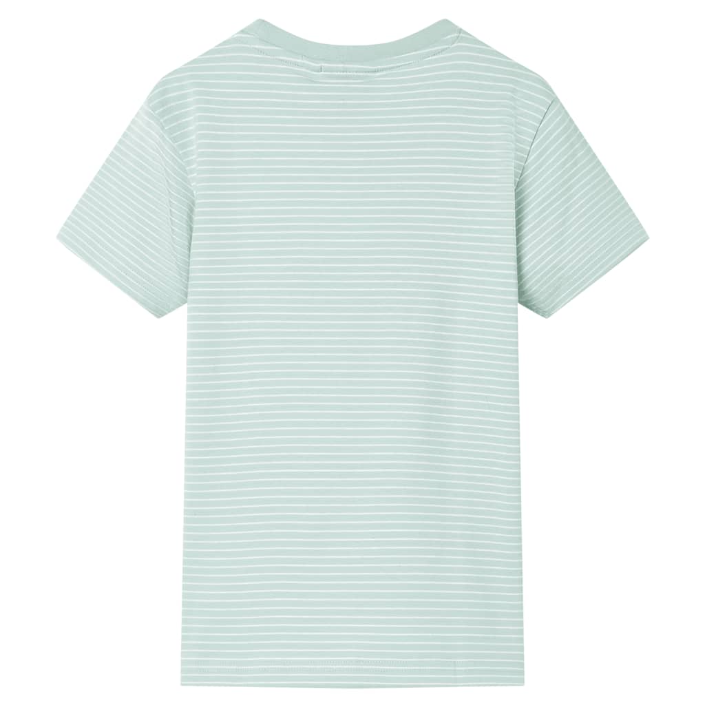 Vidaxl kindershirt met strepen 104 lichtmint