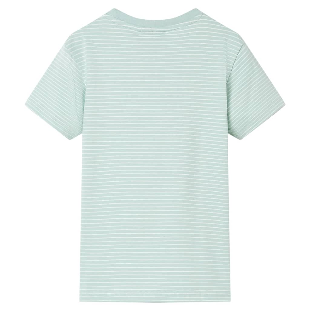 Vidaxl kindershirt met strepen 140 lichtmint