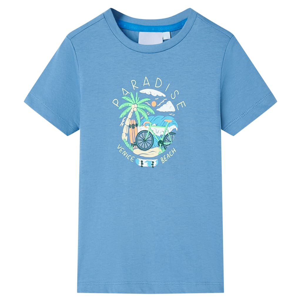 VidaXL Kindershirt 92 middenblauw