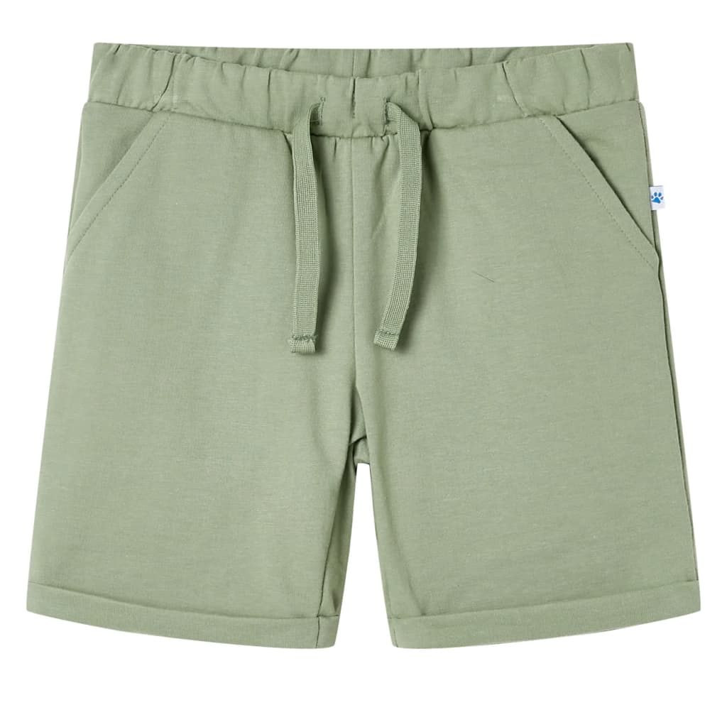 VidaXL Kindershort met trekkoord 140 lichtkaki