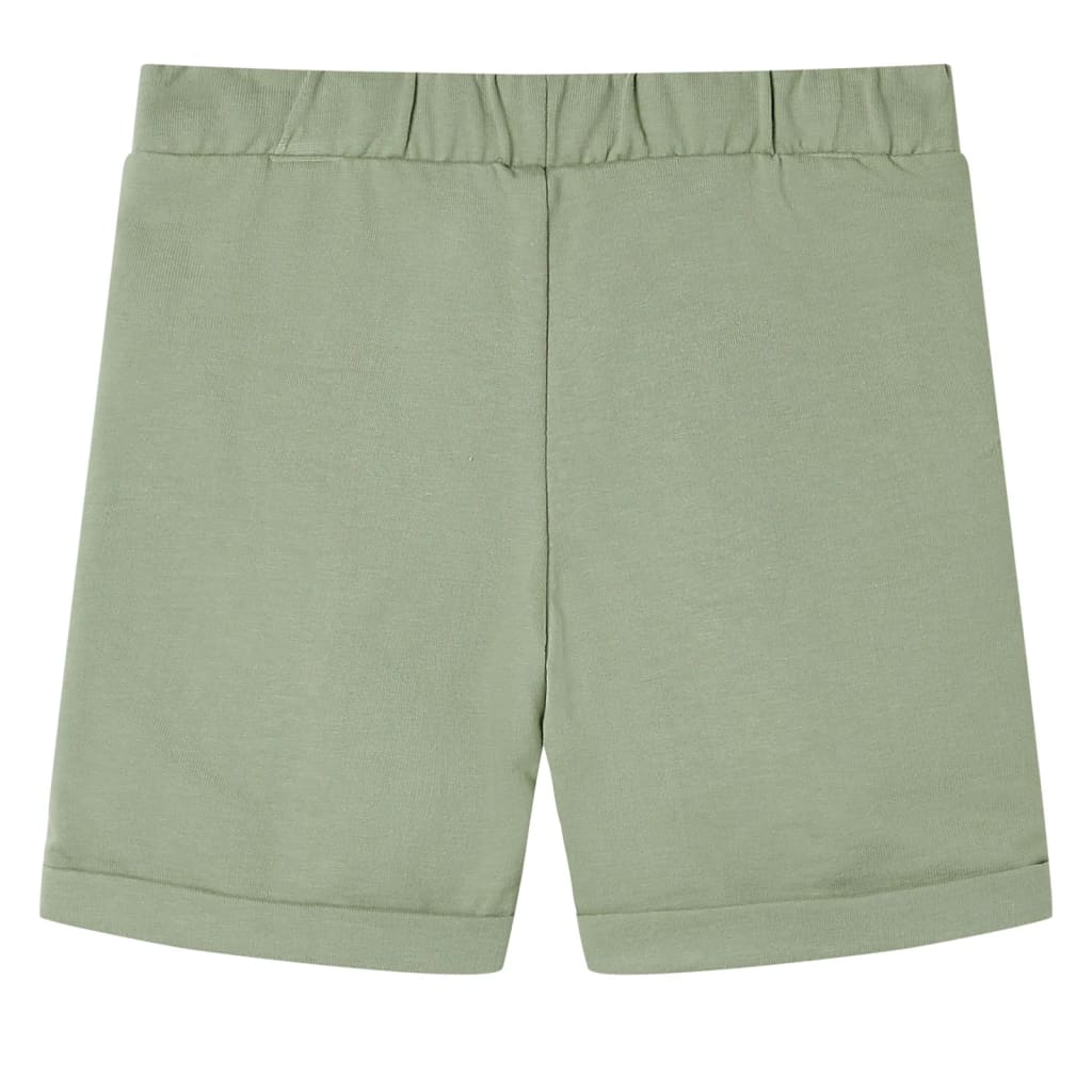 VidaXL Kindershort met trekkoord 140 lichtkaki