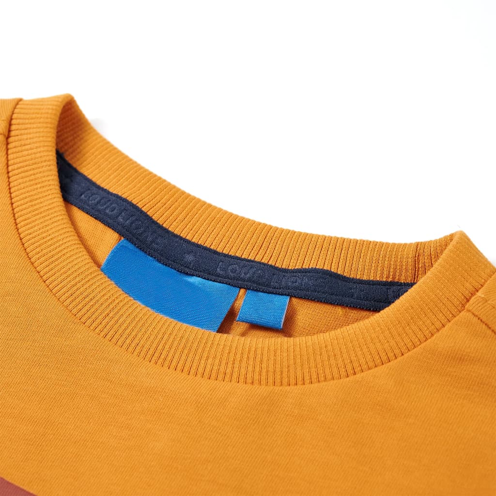 Vidaxl kindershirt met lange mouwen 104 okerkleurig