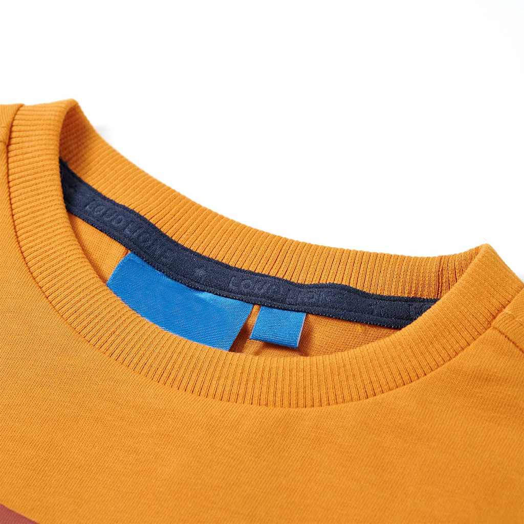 Vidaxl kindershirt met lange mouwen 116 okerkleurig