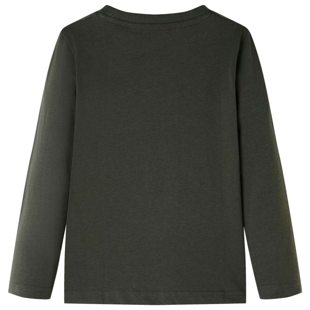 Vidaxl kindershirt met lange mouwen 104 kakikleurig