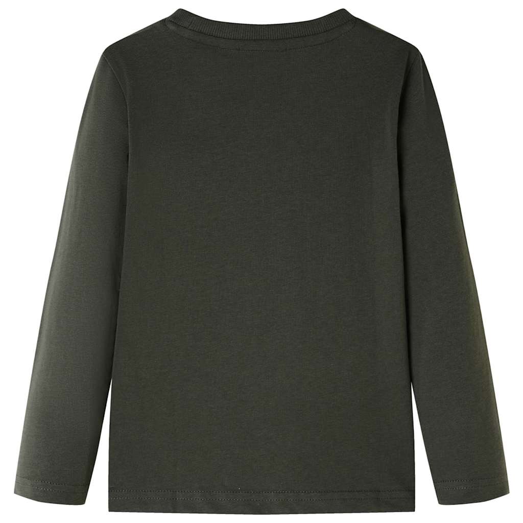 Vidaxl kindershirt met lange mouwen 116 kakikleurig