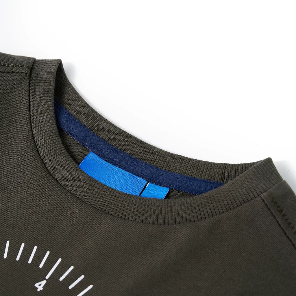 Vidaxl kindershirt met lange mouwen 116 kakikleurig