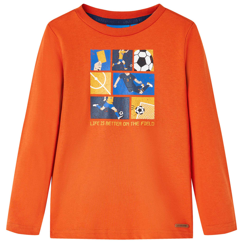 Vidaxl kindershirt met lange mouwen 116 oranje