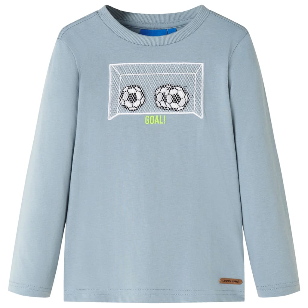 Vidaxl kindershirt met lange mouwen 92 lichtblauw
