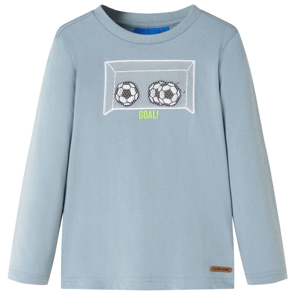 Vidaxl kindershirt met lange mouwen 104 lichtblauw
