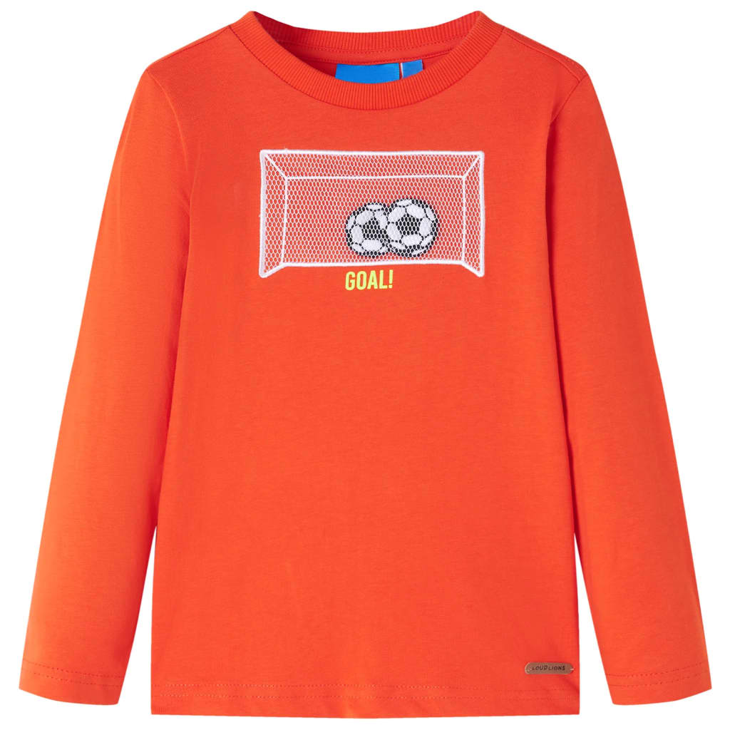 Vidaxl kindershirt met lange mouwen 128 feloranje