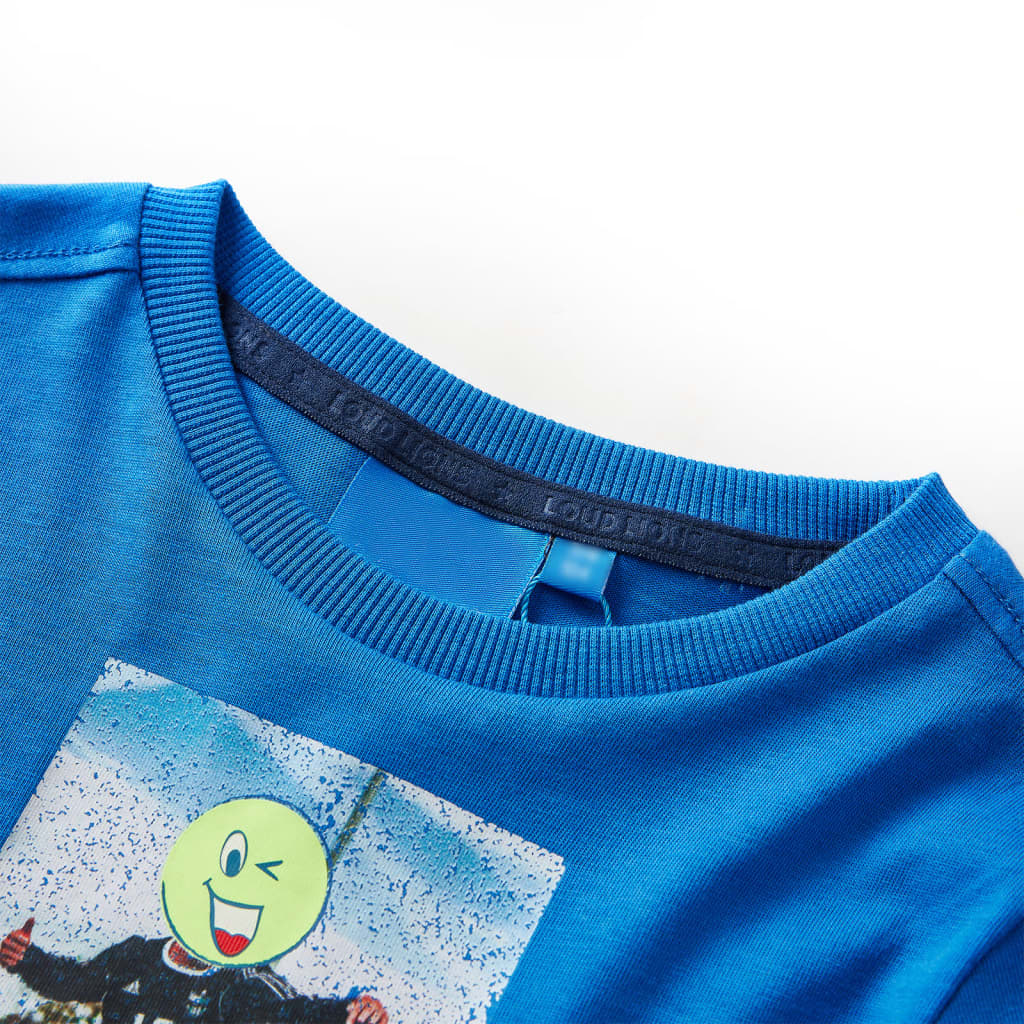 Vidaxl kindershirt met lange mouwen 116 kobaltblauw