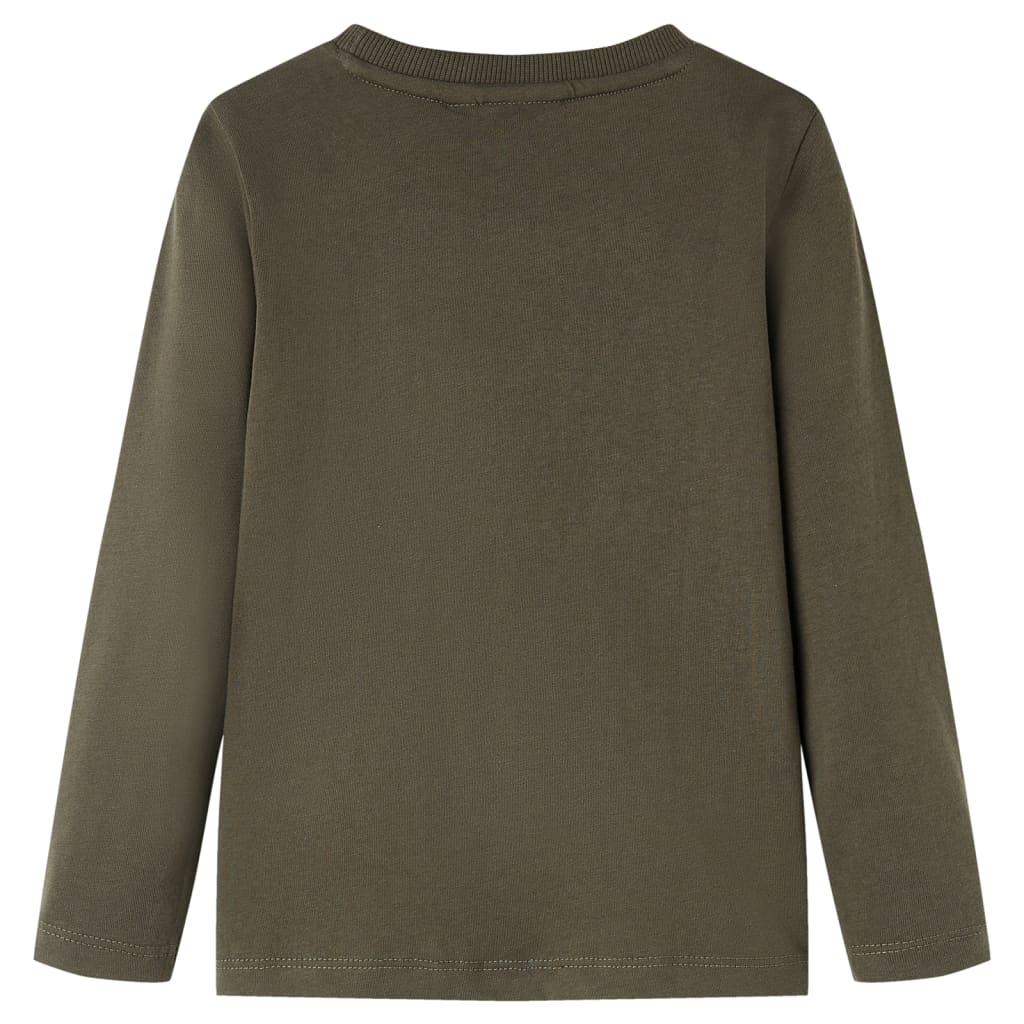Vidaxl kindershirt met lange mouwen 116 kakikleurig