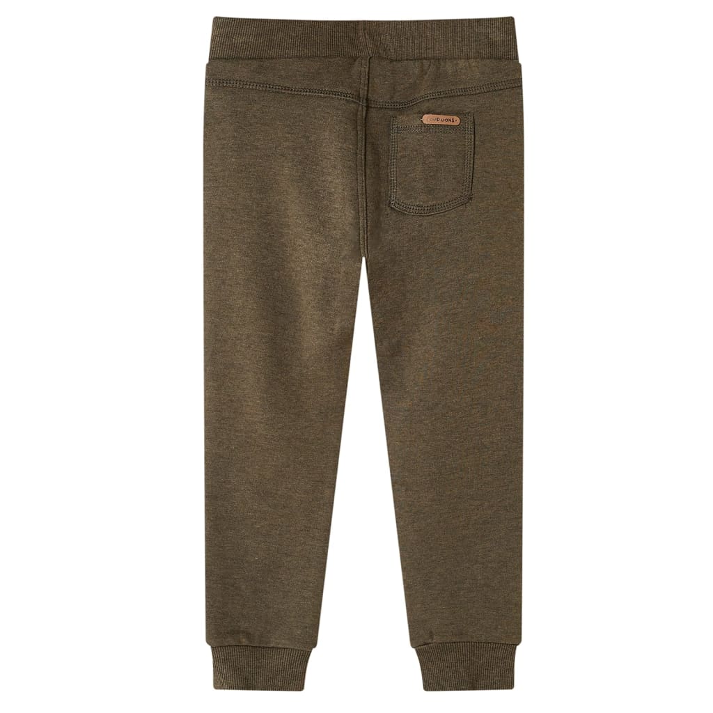 Vidaxl kinderjoggingbroek 92 gemêleerd kakikleurig