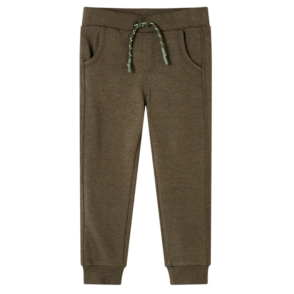 Vidaxl kinderjoggingbroek 140 gemêleerd kakikleurig