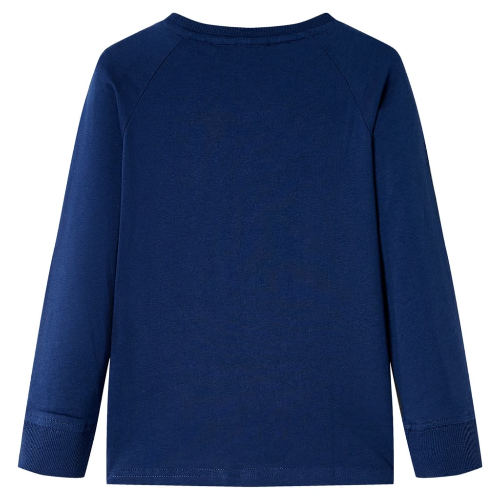 Vidaxl kindershirt met lange mouwen 104 marineblauw