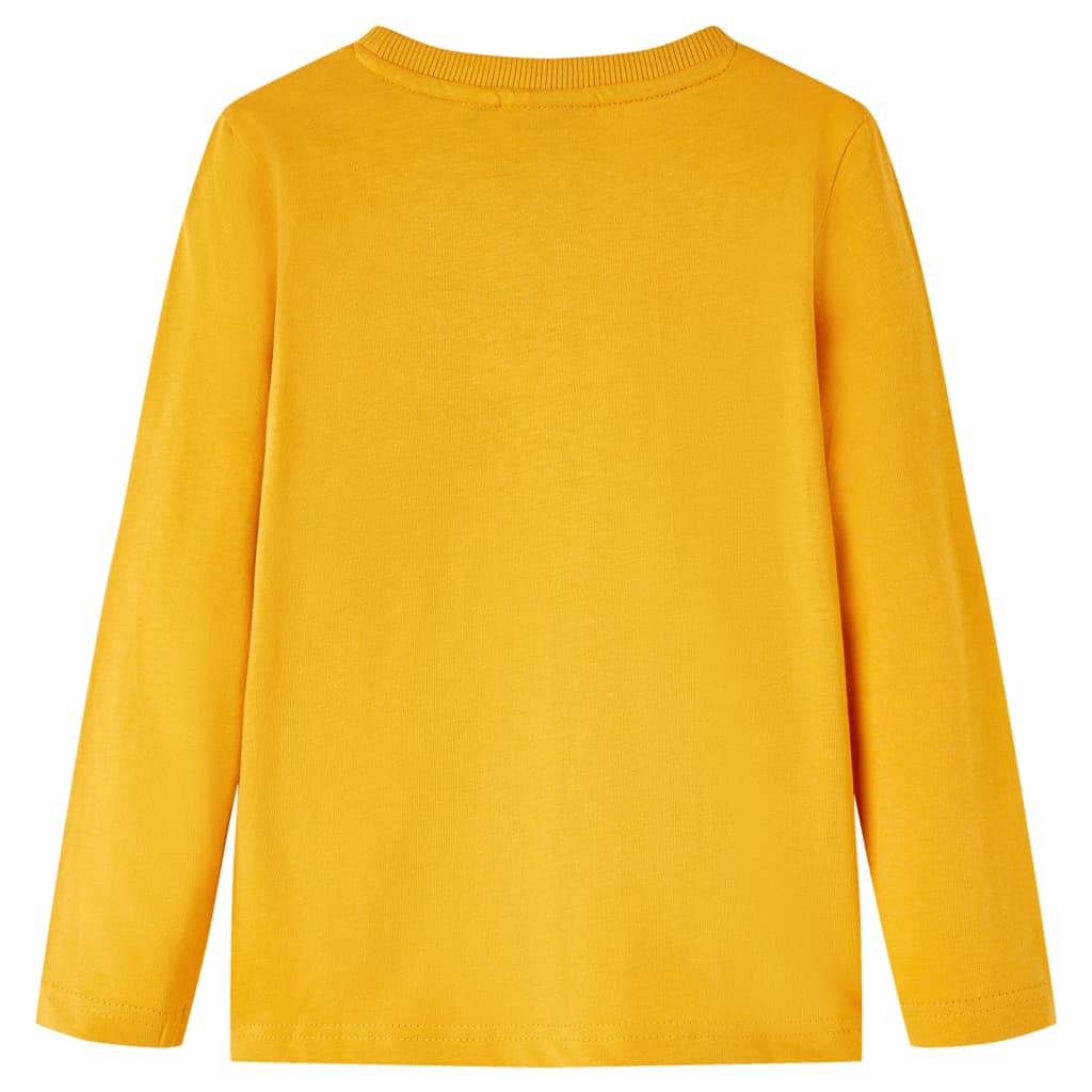 Vidaxl kindershirt met lange mouwen 104 okerkleurig