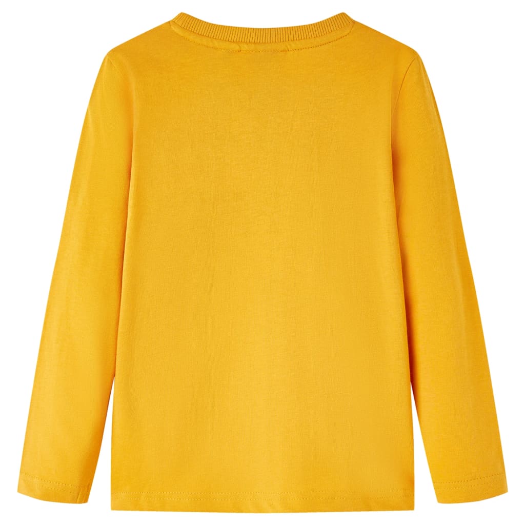 Vidaxl kindershirt met lange mouwen 140 okerkleurig