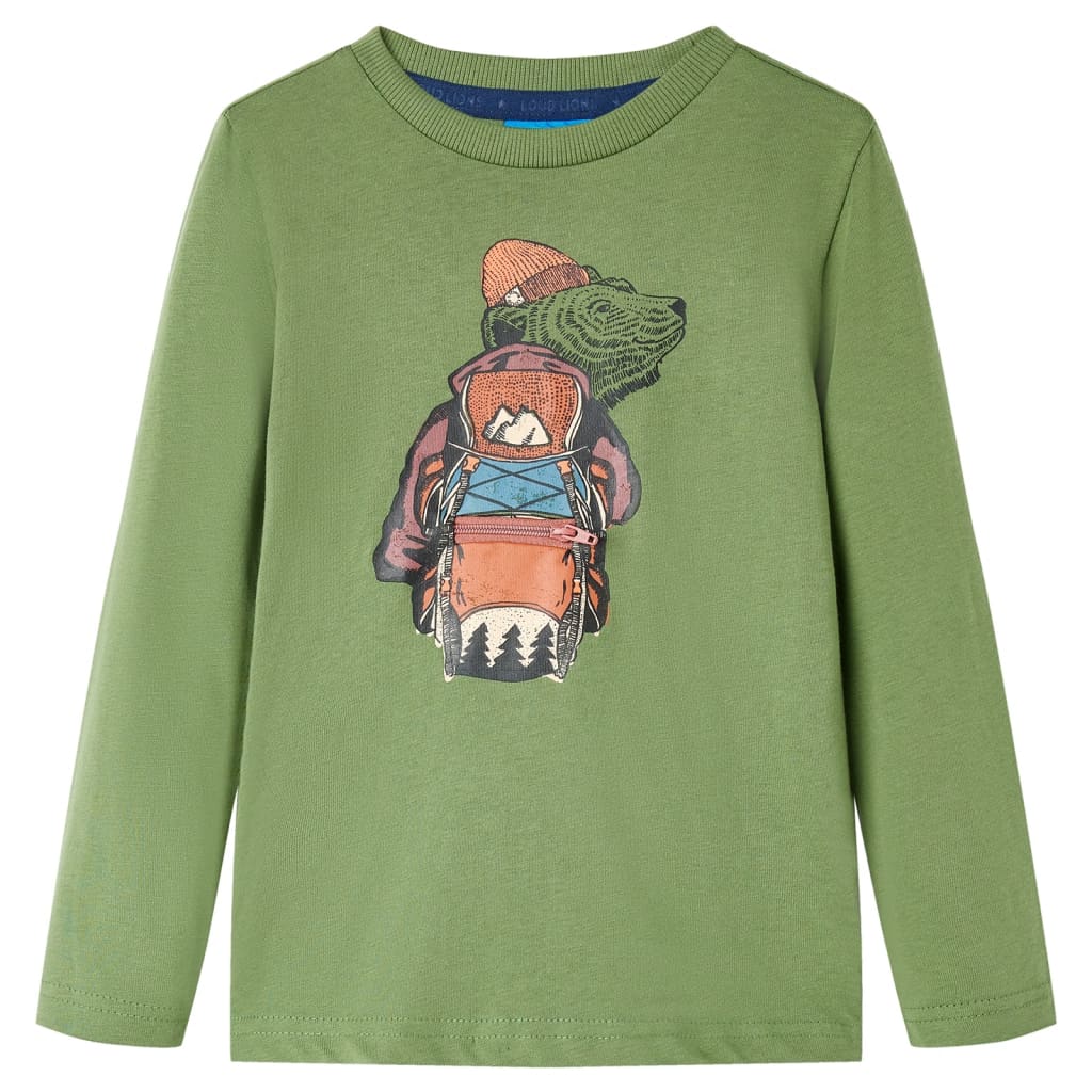 Vidaxl kindershirt met lange mouwen 140 lichtkakikleurig