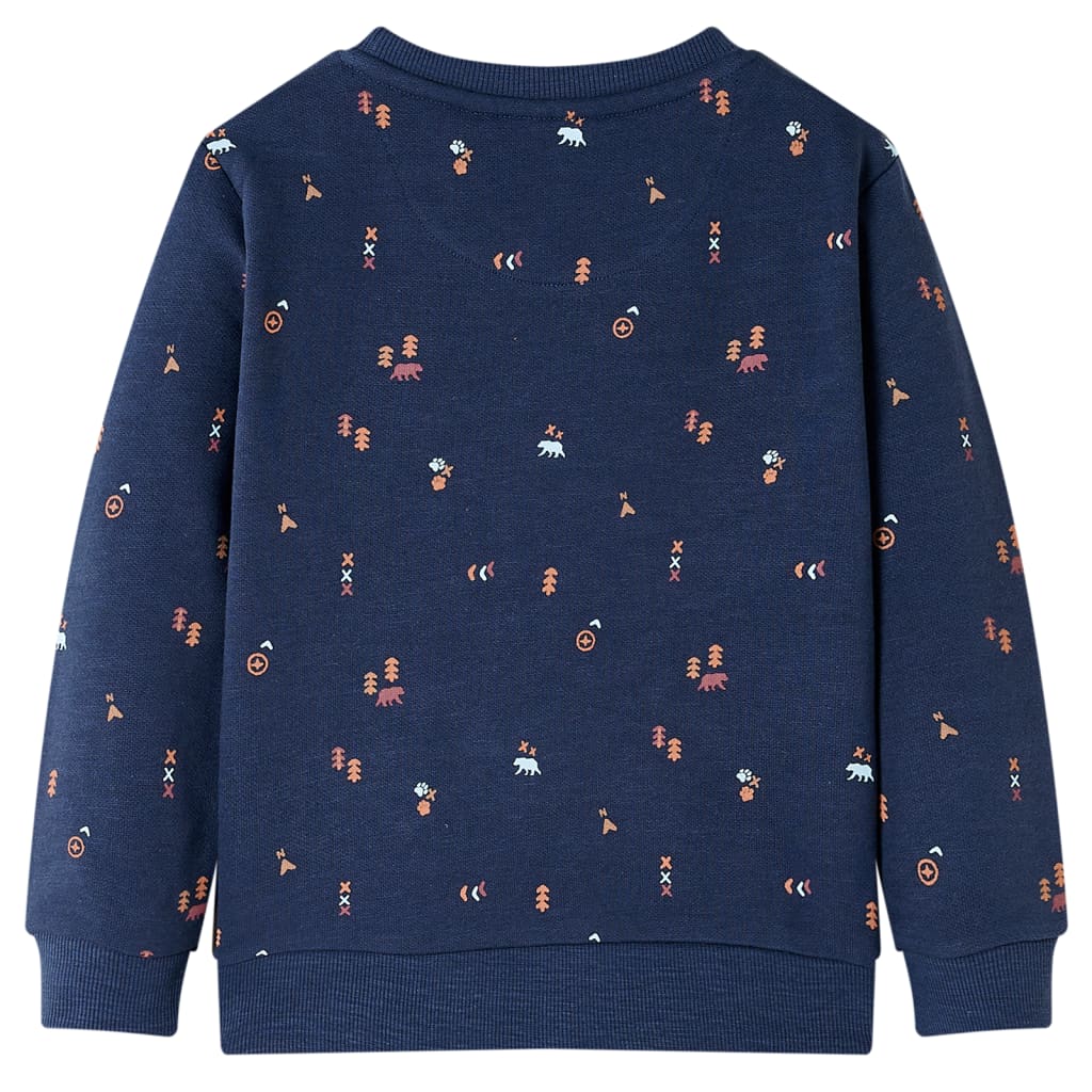 Vidaxl kindertrui 140 gemêleerd marineblauw