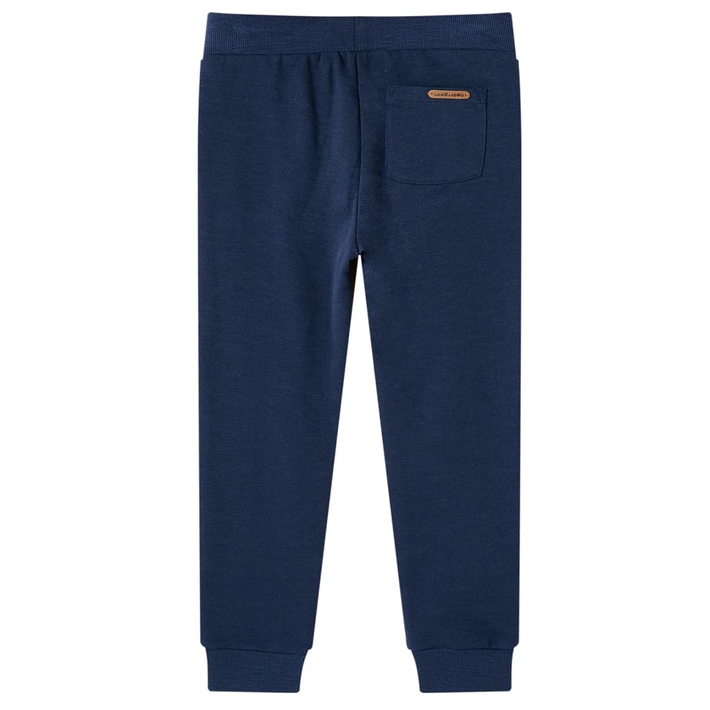 Vidaxl kinderjoggingbroek 92 gemêleerd marineblauw