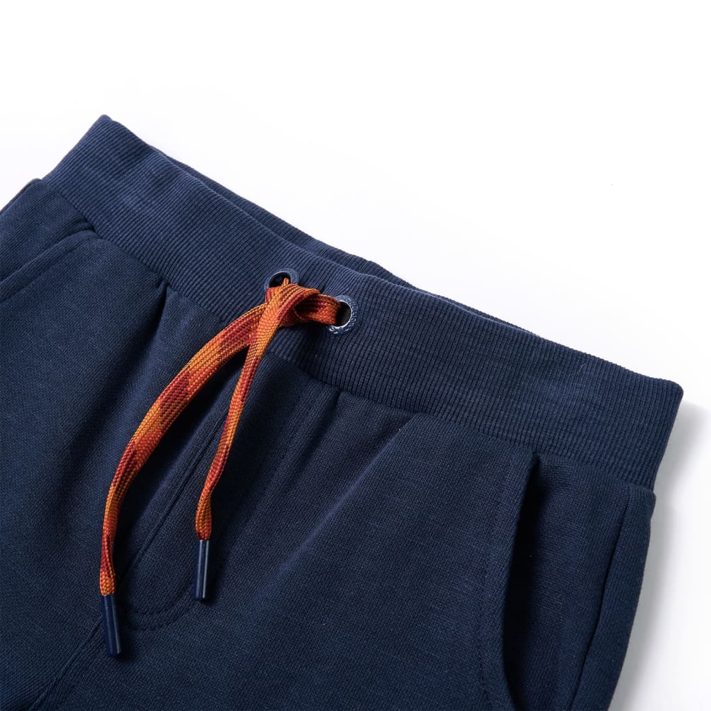 Vidaxl kinderjoggingbroek 128 gemêleerd marineblauw