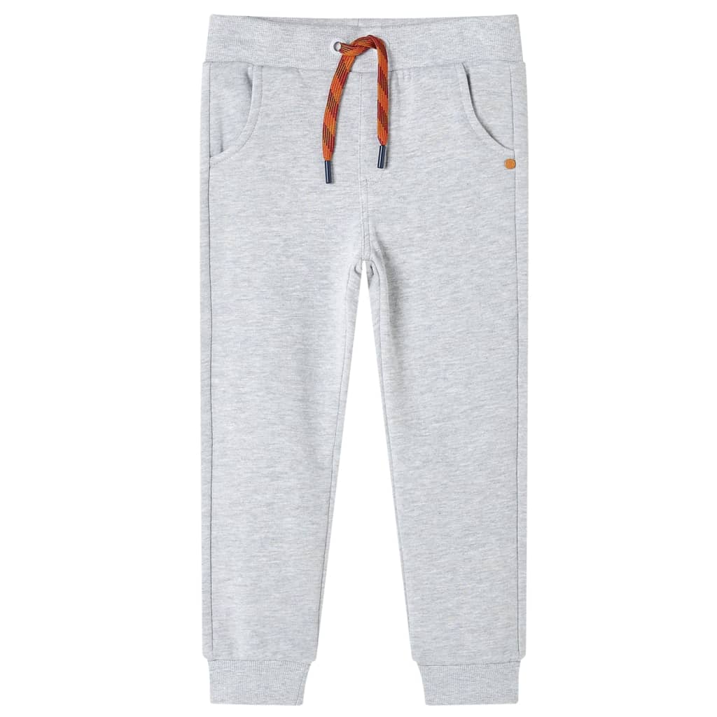Vidaxl kinderjoggingbroek 128 gemêleerd grijs