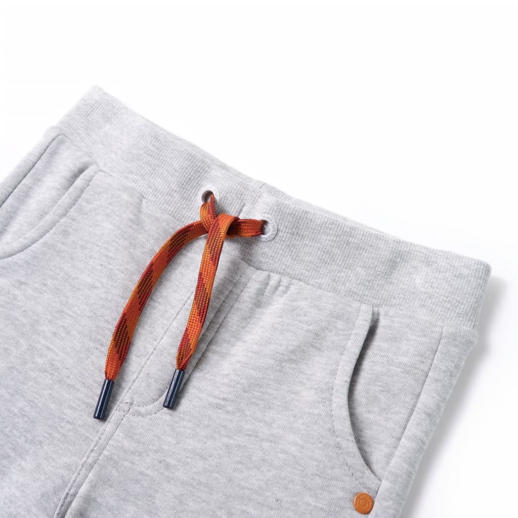 Vidaxl kinderjoggingbroek 128 gemêleerd grijs