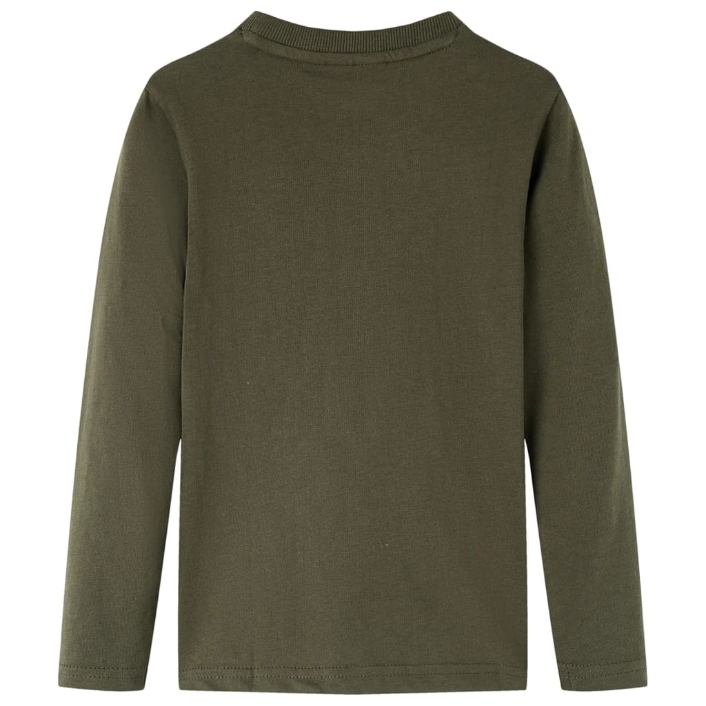 Vidaxl kindershirt met lange mouwen 104 kakikleurig