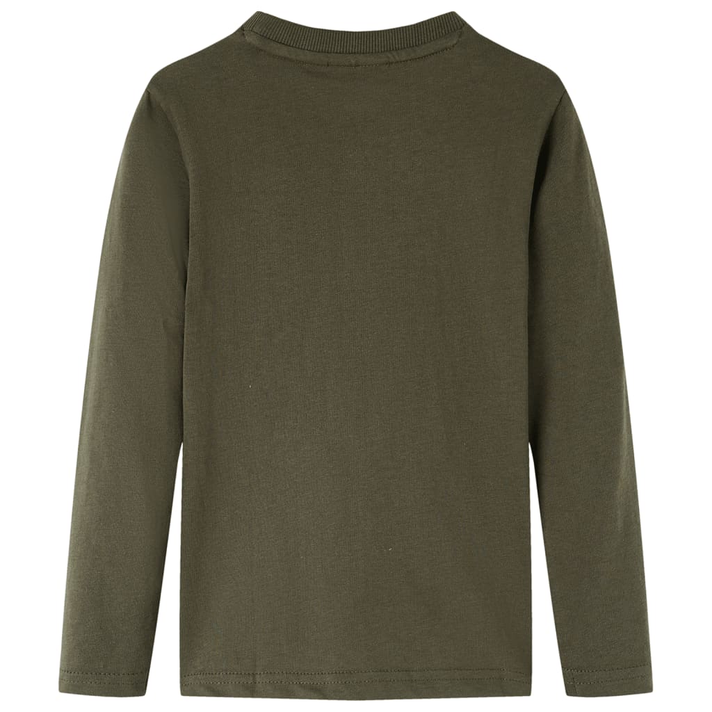 Vidaxl kindershirt met lange mouwen 116 kakikleurig