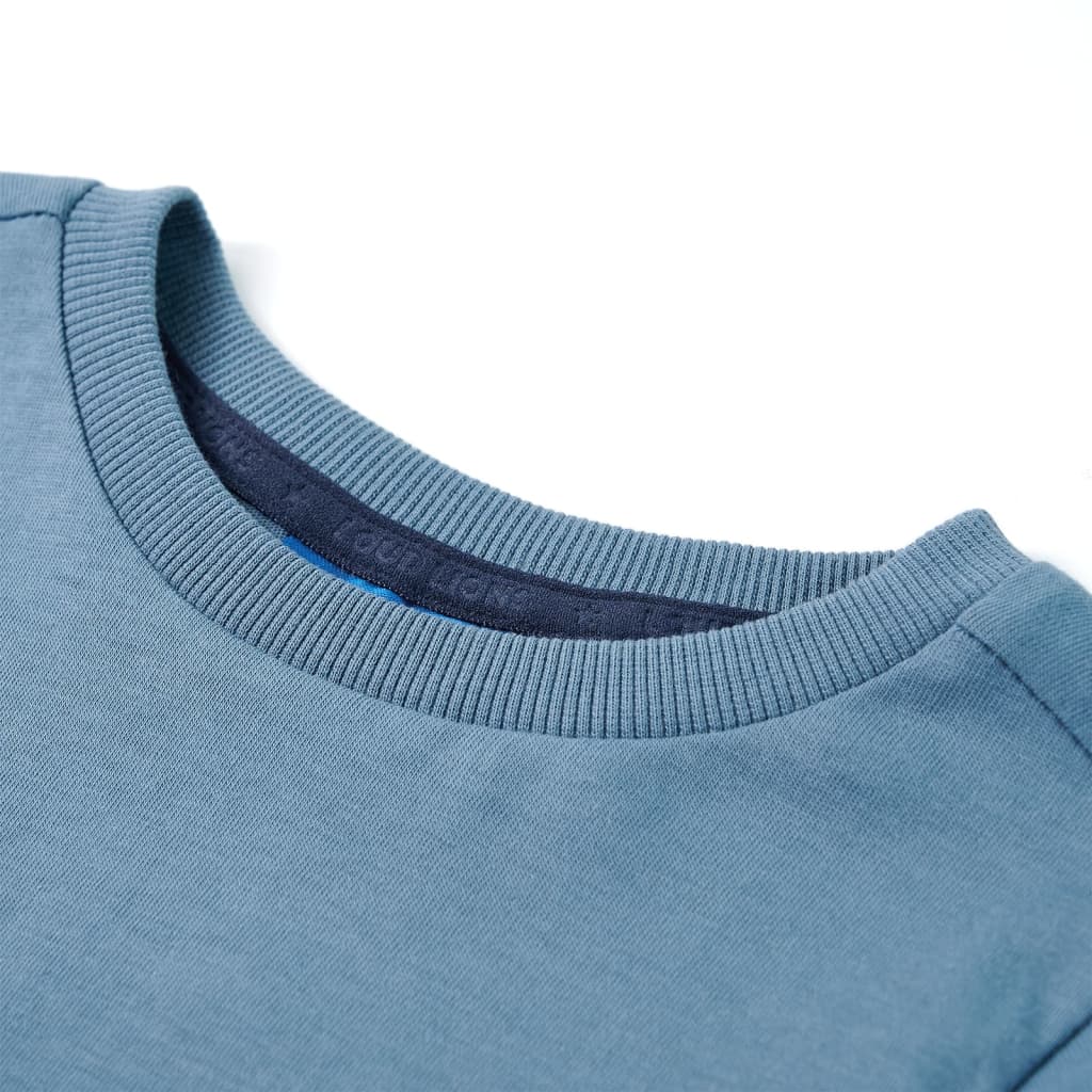 Vidaxl kindershirt met lange mouwen 92 medium blauw