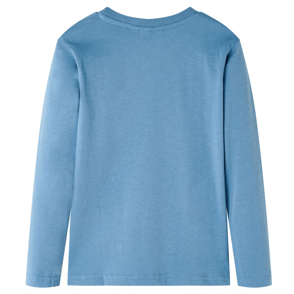 Vidaxl kindershirt met lange mouwen 116 medium blauw