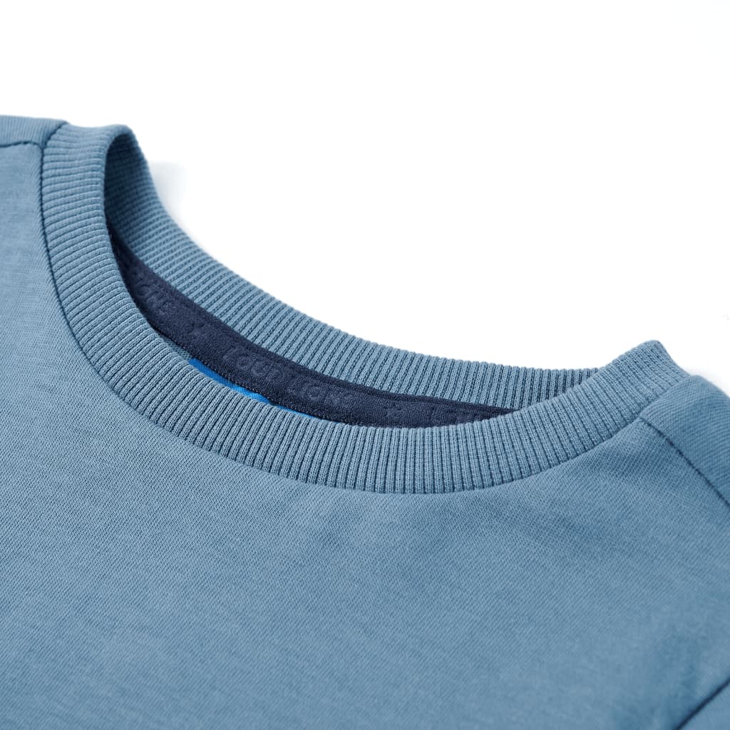 Vidaxl kindershirt met lange mouwen 116 medium blauw