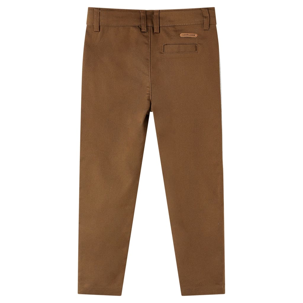 Vidaxl kinderbroek 128 cognackleurig