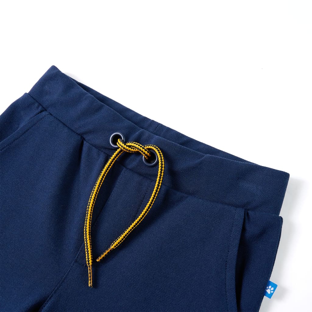 Vidaxl kinderbroek met trekkoord 128 marineblauw