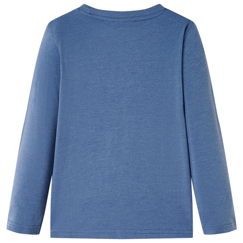 Vidaxl kindershirt met lange mouwen 128 gemêleerd blauw
