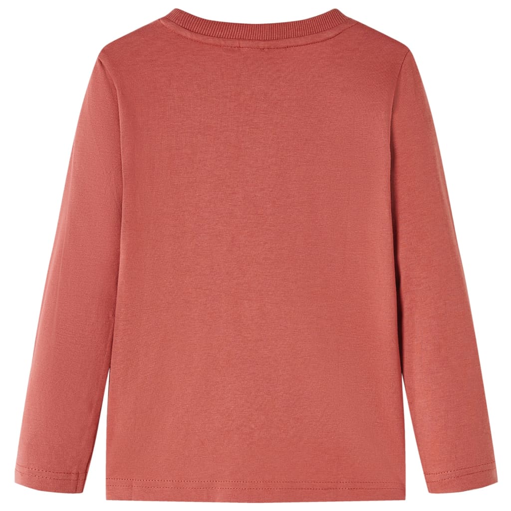 VidaXL Kindershirt met lange mouwen 116 hennakleurig